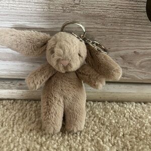Jellycat Bashful Beige Bunny Bag Charm